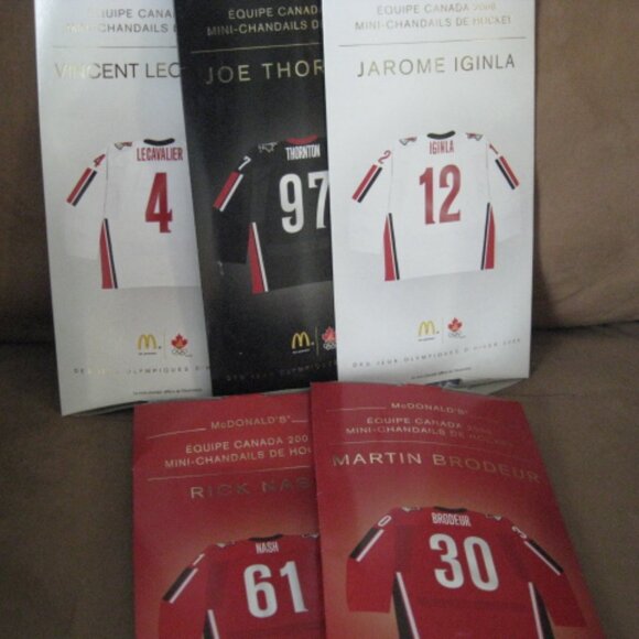 Lot of 5 McDonald’s Team Canada Hockey Mini Jersey's 2006 includes Joe Thornton - Picture 3 of 9
